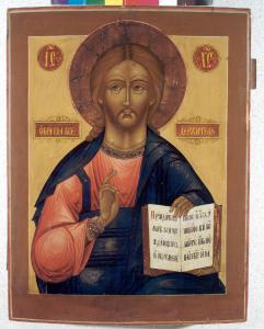 Cristo Pantocratore – Icona russa, XIX secolo